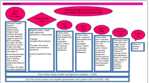 Fig. 1 OxLith trial schedule. ECG electrocardiogram