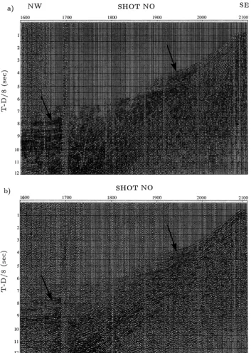 Fig. 11. (a) Horizontal high-gain component (channel 1) of OBS 1, high-frequency data