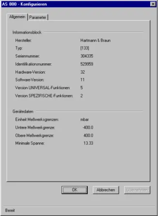 Fig. 1: Display of the general data file card: