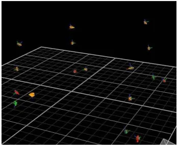 Figure 3. Rigid bodies as shown on VICON Tracker software. 