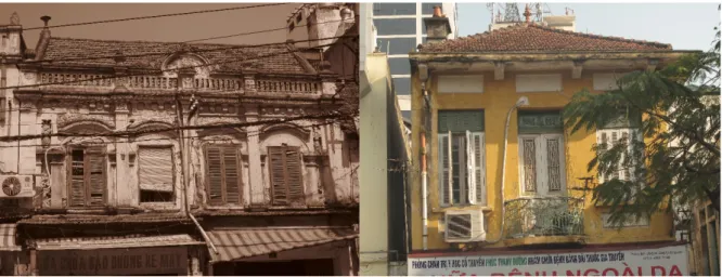 Figure 2: Two examples of the photos of Hanoi’s old houses used in this study 