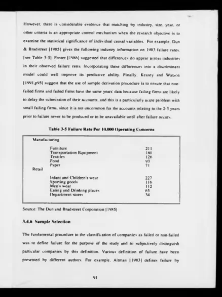 Table 3-5 Failure Kate Per  KMHNIOperating Concerns