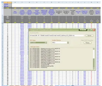 Figure 2 DOE-2 Desktop Processor (DDP) and  Example Input Spreadsheet 