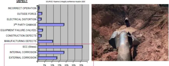 Figure 2.1 below shows the pipeline failure causes. 