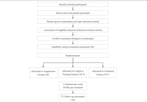 Fig. 1 Flow diagram of study design including the process of recruitment, allocation and intervention, and assessment