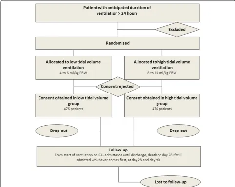 Fig. 1 Consolidated Standards of Reporting Trials (CONSORT) diagram. PBW = predicted body weight