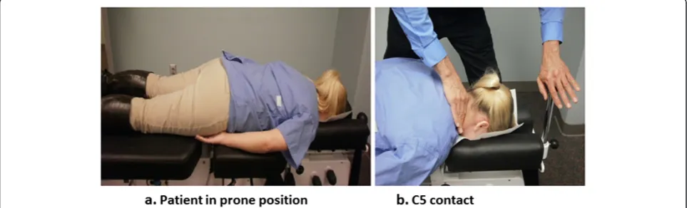 Fig. 1 Head and thorax support sections of instrumented manualdistraction treatment table used in the study