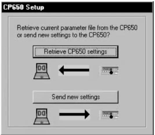 Figure 2-2 Connecting to the CP650 