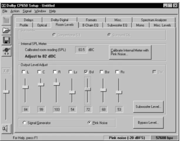 Figure 2-8 Setup Room Levels Tab 