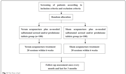 Fig. 1 The flow chart