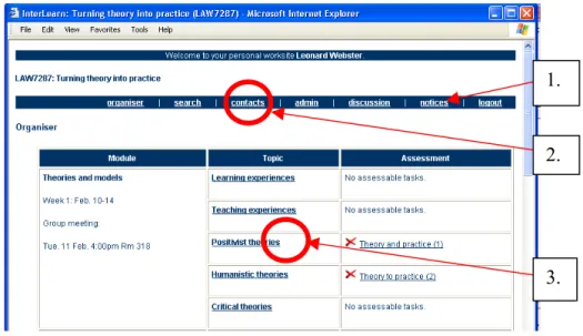 Figure 1: Navigational menu bar