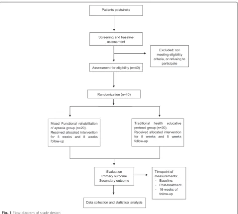 Fig. 1 Flow diagram of study design