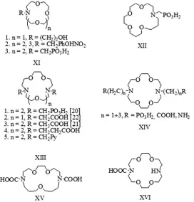 Fig. 4 : The structures of some cyclopendante nitrogen-containing crown ethers