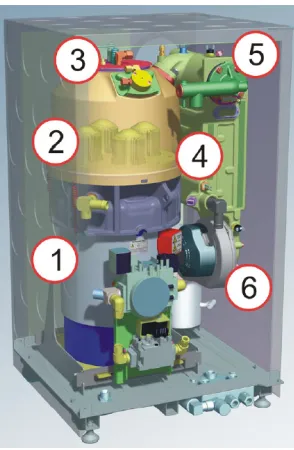 Figure 2-2 Inside the WhisperGen® microCHP system 