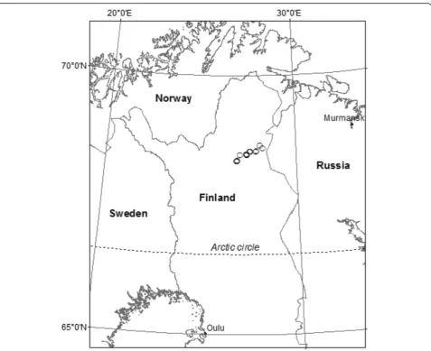 Fig. 1 The locations of the mapped test areas