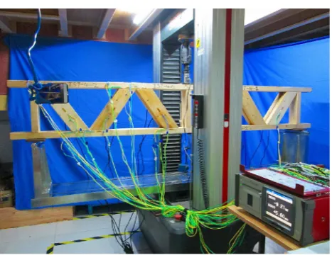 Fig. 5  Feature of testing machine, test set-up and data acquisition sys-tem used in this study