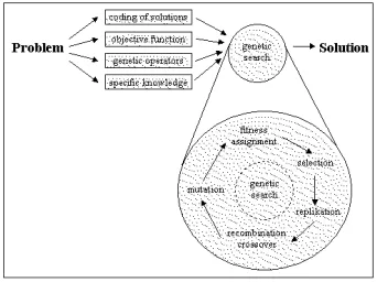 Figure 2.2: The cycle of generations in a genetic algorithm