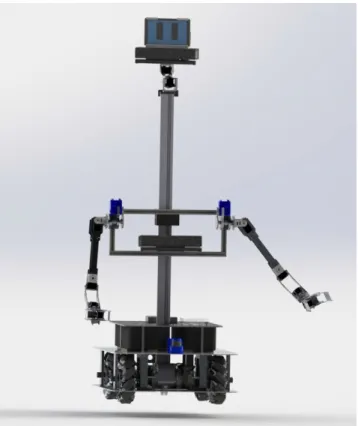 Figure 4: The robot can move the torso until the arms reach an object on the floor.