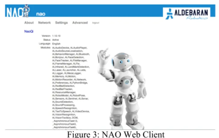 Figure 3: NAO Web Client 