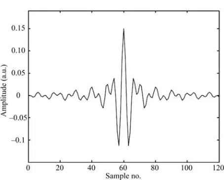 Figure 3. Acoustic pulse signal emitted by one tweeter.  