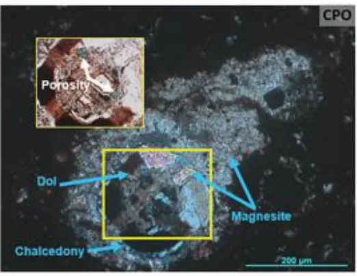 Figure 8: SEM images adapted from Wickard et al., (2016) to show intercrystalline and moldic porosity present in dolomitized intervals
