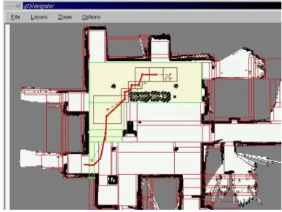 Figure 2.2: Robot navigating in an au- au-tonomously built map.
