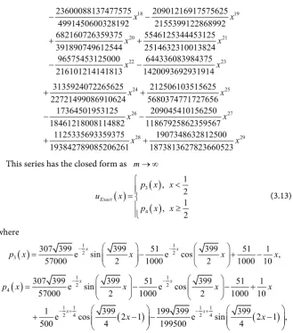 Figure 1 represents both the exact solution 