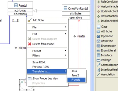 Figure 10. Translating rule into a rule language in Strelka 