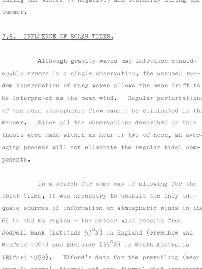Figure 7.systematic  14 for the meridional component (v) shows no variation, although the wind is northerly during the winter (v negative) and southerly during the 