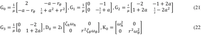 Figure 1 shows a schematic of such a system, with dimensionless parameters as per Table 1 and the 