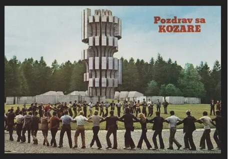 Figure 10. Commemorative ceremony at the Kozara Monument. https://www.spomenikdatabase.org/kozara 