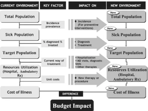 Table 1 – Aspects to be considered in the design of a budget impact analysis.