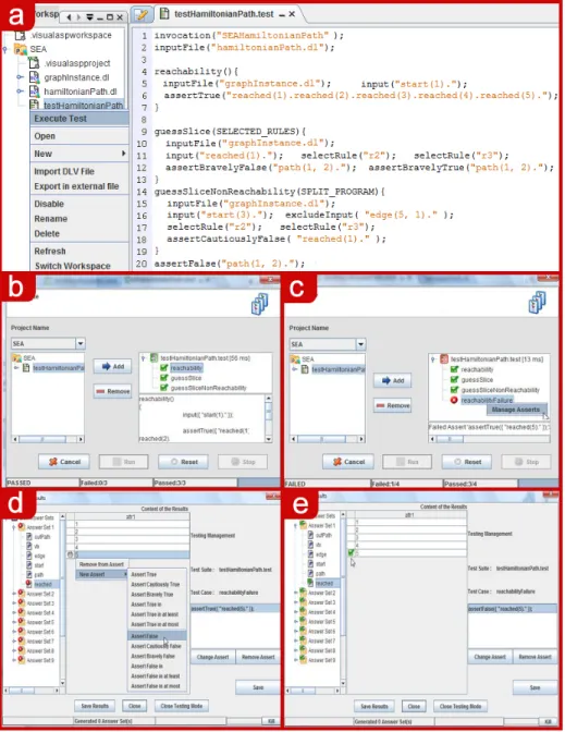 Fig. 4. Test case execution and assertion management.