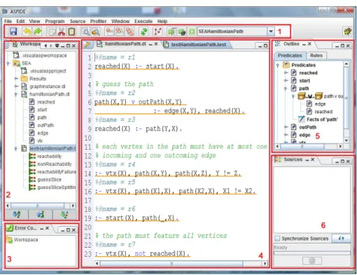 Fig. 1. The ASPIDE graphical user interface.