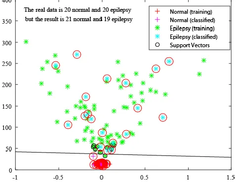 Fig. 7 Fig. 7 The result from the linear SVM classifier 