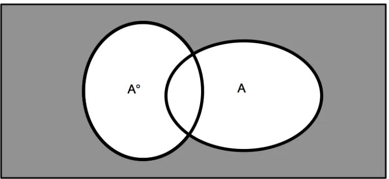 Figure 1. An agent’s credence function for A, A°  and their negations. 