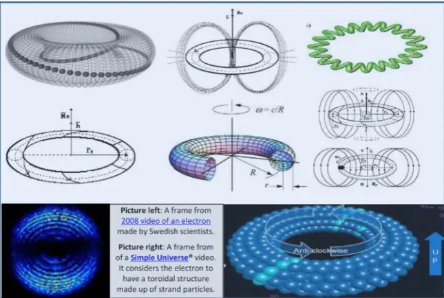 Figure 1. Examples of electron/positron torus-based models.  