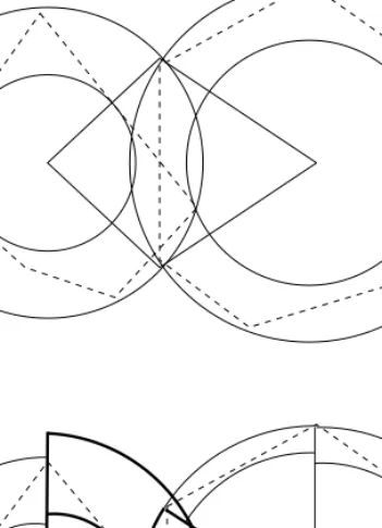Fig. 3. (a) Interference cannot be decided at the first level in the hierarchy, since neither the inner circles intersect nor the outer circles are disjoint
