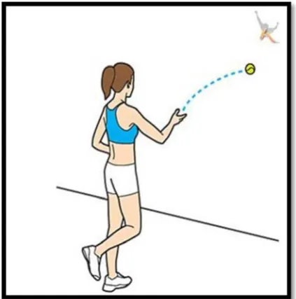 Figure 1 Hand Wall Toss practical test illustration 