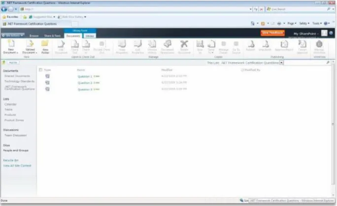 Figure 6 - Manage forms using SharePoint Server 2010. 