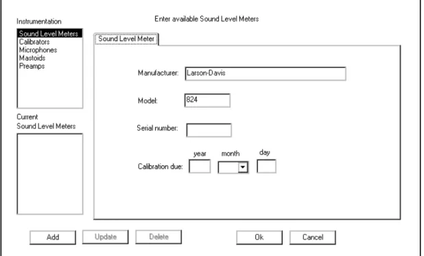 Figure 2-8  Instrumentation Screen