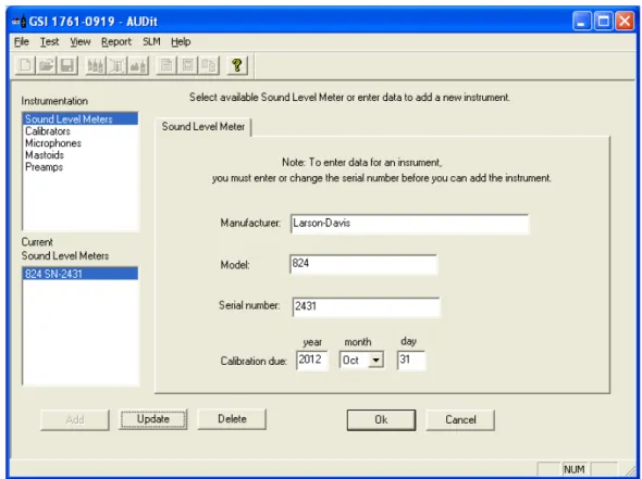 FIGURE 2-4  Instrumentation Screen