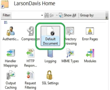FIGURE 2-11  IIS Manager - Default Document