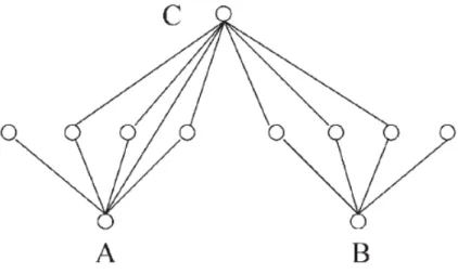 Figure 2.1: Example configuration where greedy approach does not pick the least number of tagSNPs