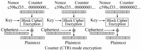 Figure 2. Counter mode encryption. 