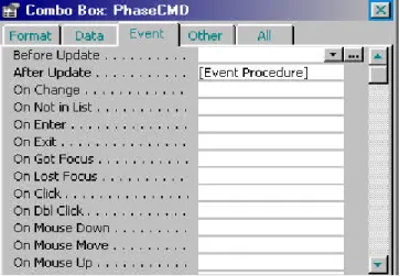 Figure 5: Phase Combo Box    