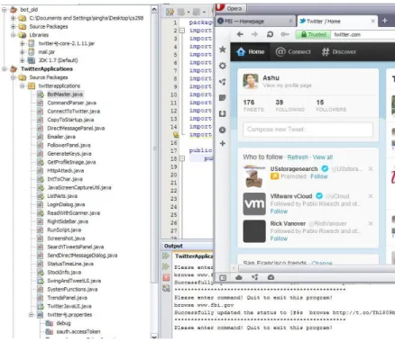 TABLE III. E XPERIMENTAL S ETUP . Role Operating System Botmaster Windows XP Bot 1 Ubuntu 12.04 Bot 2 Windows 7 Bot 3 Windows XP Bot 4 Windows XP Bot 5 Windows XP Bot 6 Ubuntu 12.04