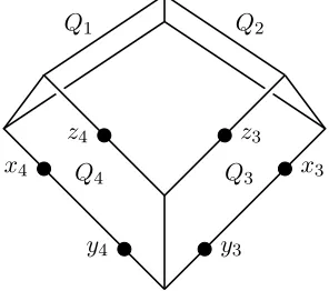 Figure 6. The 4-connected rank-7 matroid M.