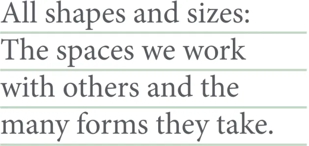 FIG 1 – Working in spaces with others connectedness infographic