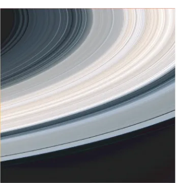 Fig. 7. The rings of Saturn, as observed by the camera of the Cassini orbiter ( c⃝NASA).